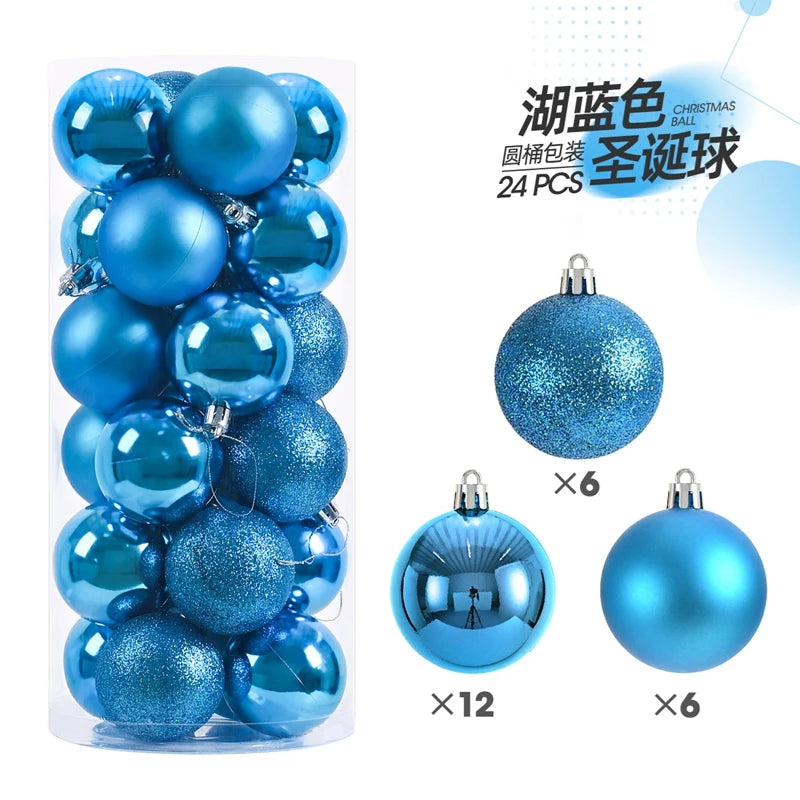 Christmas Ball Ornaments Set 24-36 Pcs – Tree Hanging Decorations