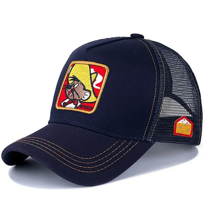 Cartoon Anime Trucker Cap – Unisex Adjustable Baseball Hat