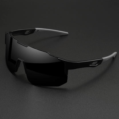 Oversized Sports Sunglasses – Wraparound Mirror Lens
