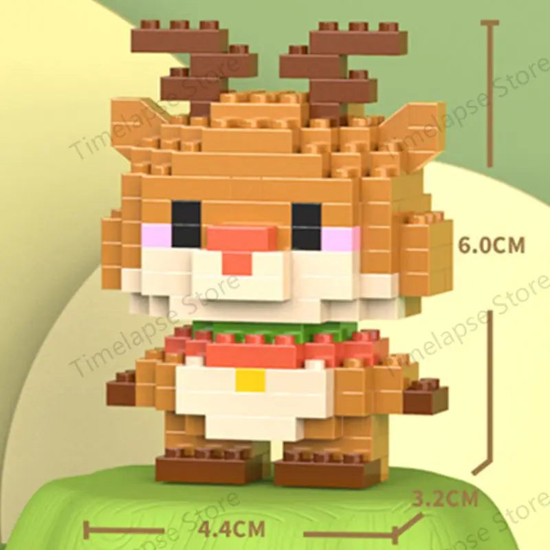 Cute Animal Mini Building Blocks Kit – DIY Micro Brick Figures for Girls