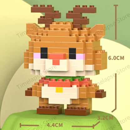 Cute Animal Mini Building Blocks Kit – DIY Micro Brick Figures for Girls