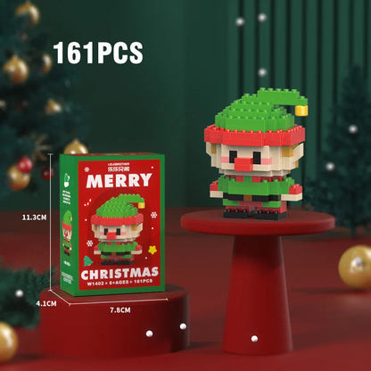 Christmas Micro Building Blocks Set – Santa, Reindeer & More