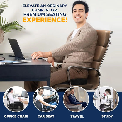 Gel & Memory Foam Orthopedic Coccyx Seat Cushion
