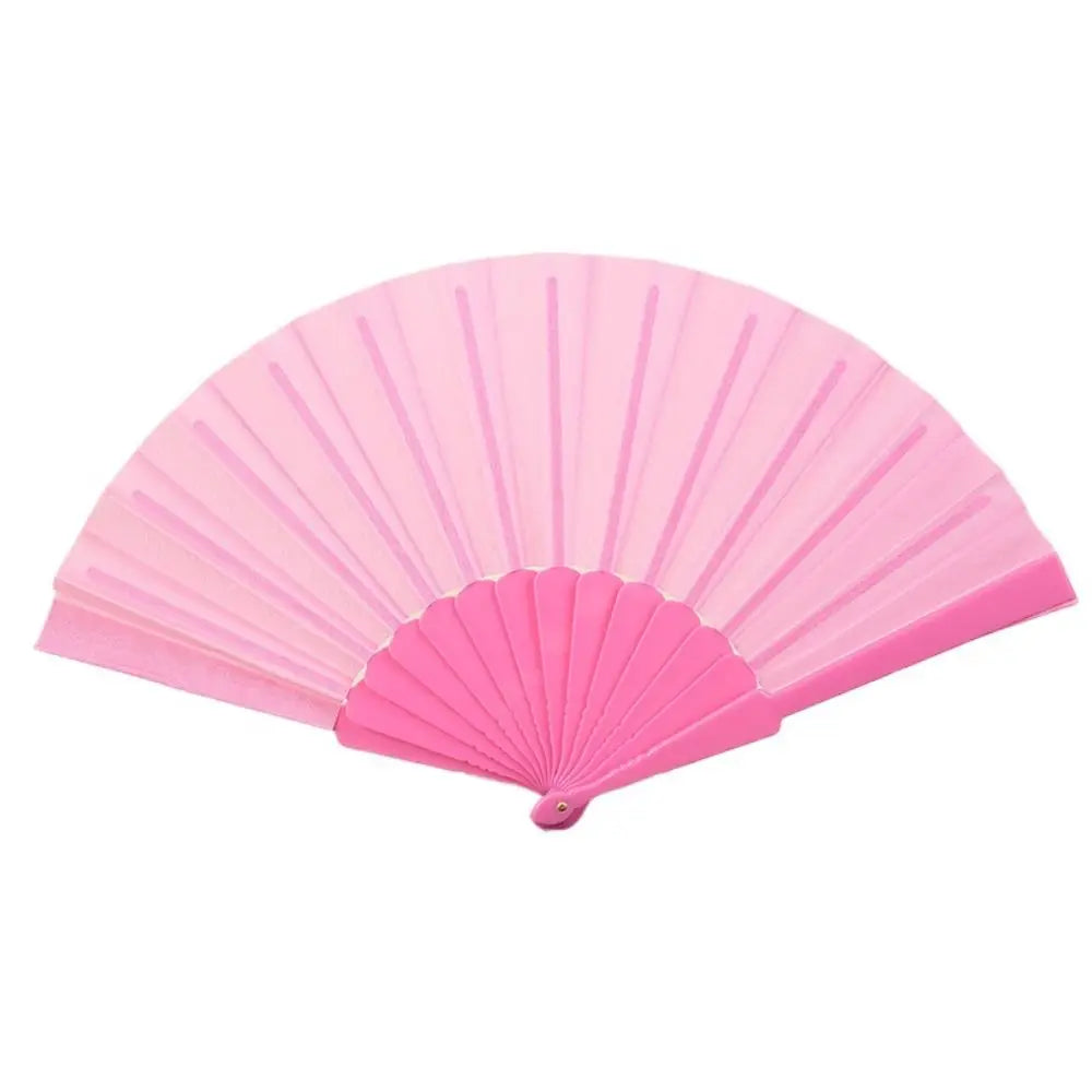 Folding Hand Fan Chinese Silk Fabric Fan for Weddings & Dance