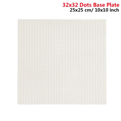 Building Blocks Baseplate 32x32 & 16x32 – LEGO-Compatible Base Plate