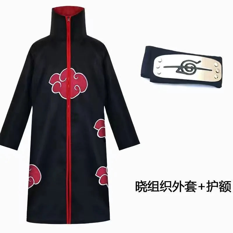 Akatsuki Cosplay Cloak & Headband Set – Naruto Ninja Costume