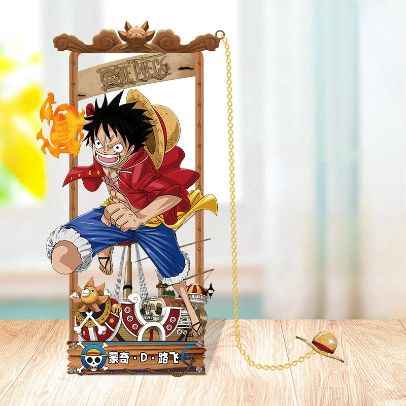 One Piece Cartoon Character Metal Bookmark