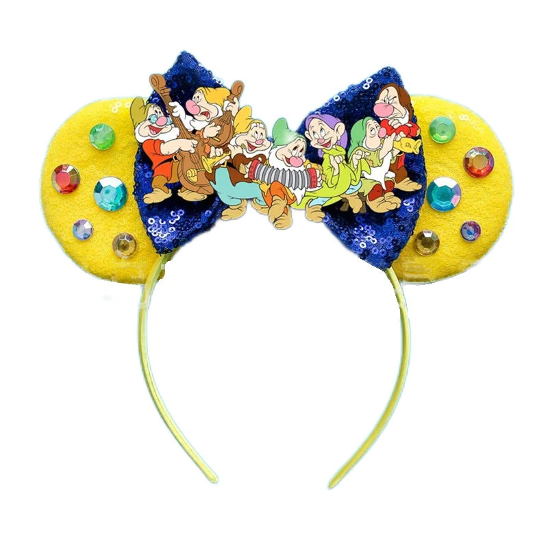 Disney Mouse Ear Headband Sequin Bow for Girls Adults Halloween Party