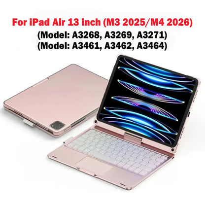 Keyboard Case for iPad Air M3 11/13 Inch & iPad 11th Gen A16