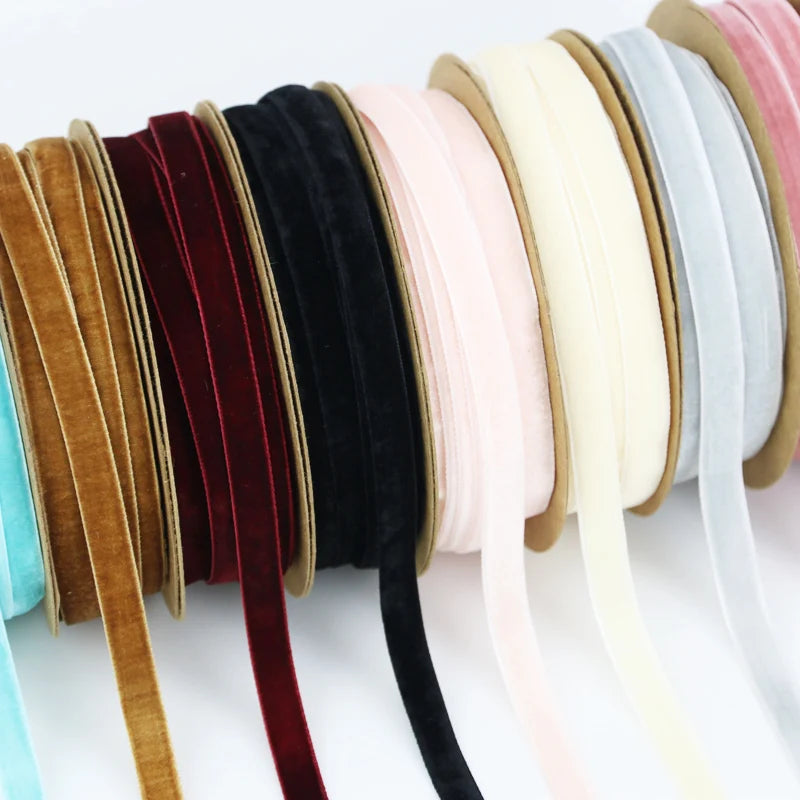 Velvet Ribbon Roll 10mm x 10 Meters – Gift Wrapping & Craft Decoration