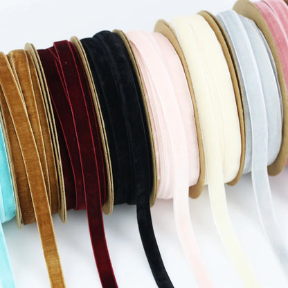 Velvet Ribbon Roll 10mm x 10 Meters – Gift Wrapping & Craft Decoration