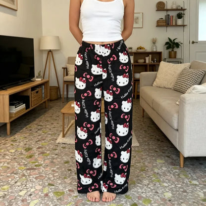Women's Hello Kitty Flannel Pajama Pants