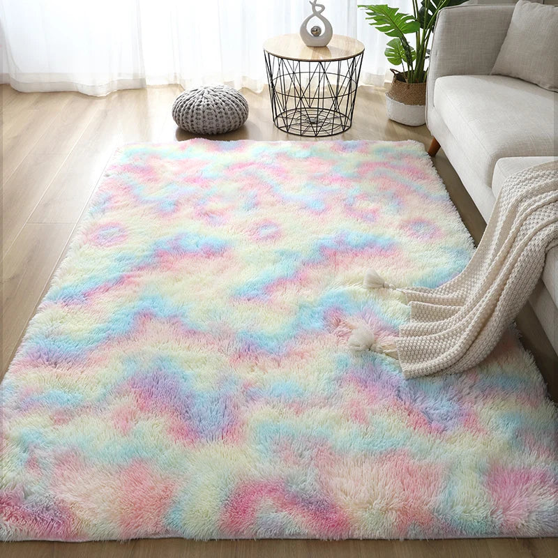 Fluffy Shaggy Area Rug – Soft Non-Slip Carpet for Living Room & Bedroom