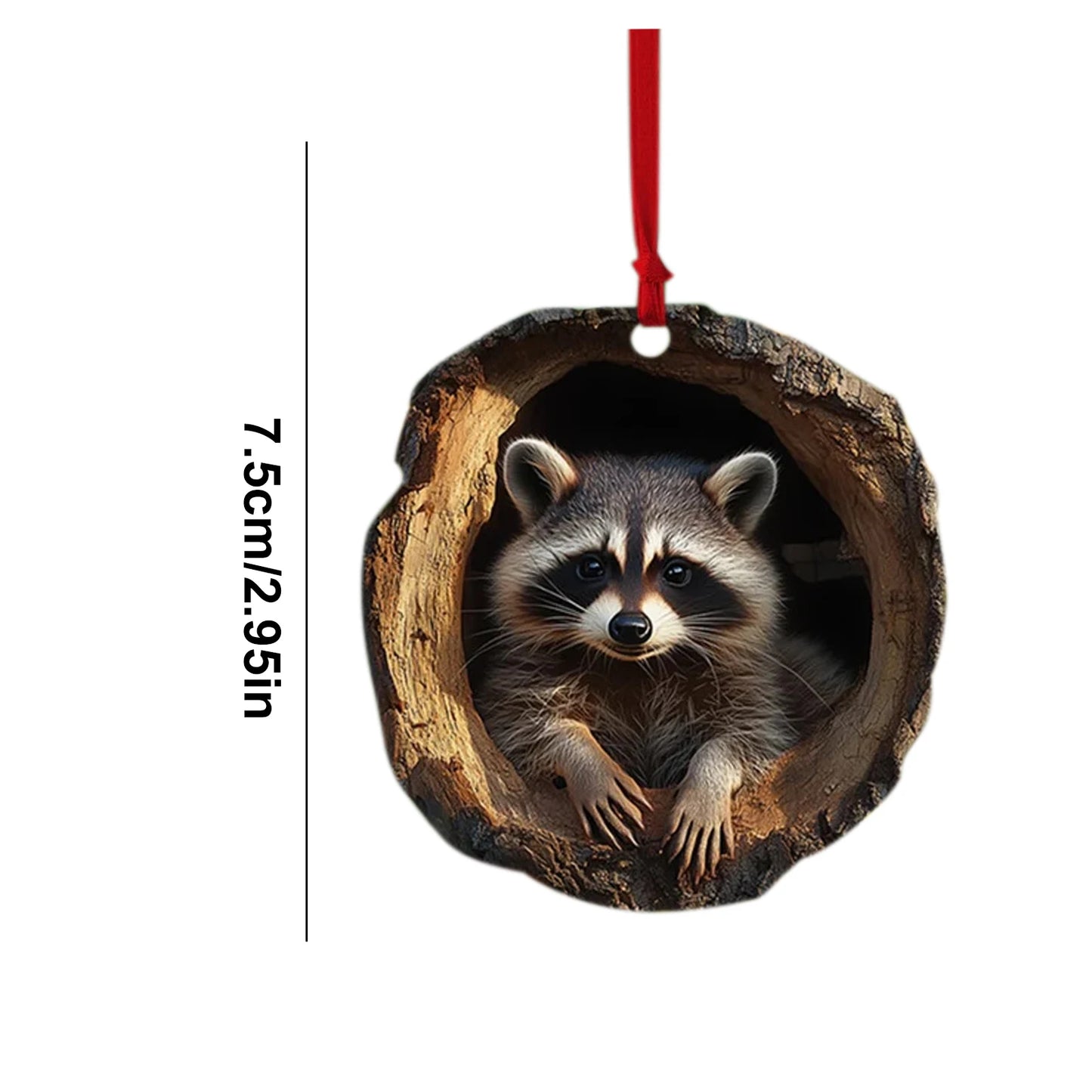 Christmas Animal Acrylic Ornament – Cute Tree Hanging Pendant