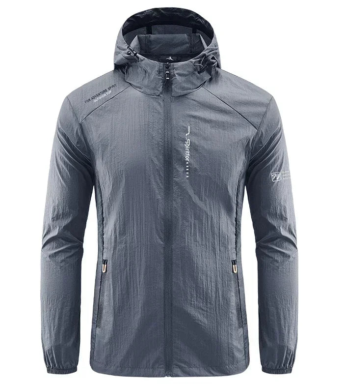 Men's UPF 50+ UV Protection Windbreaker Jacket – Quick Dry