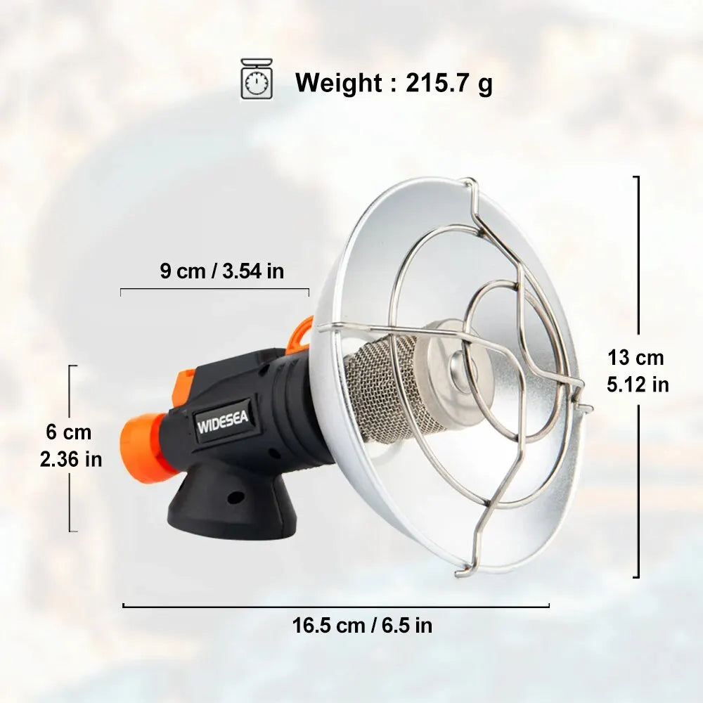 Widesea Portable Camping Gas Heater – Stainless Steel Outdoor Burner