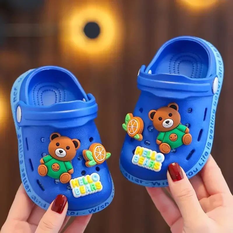 Kids Cartoon Clog Sandals – Soft Sole Non-Slip Summer Shoes