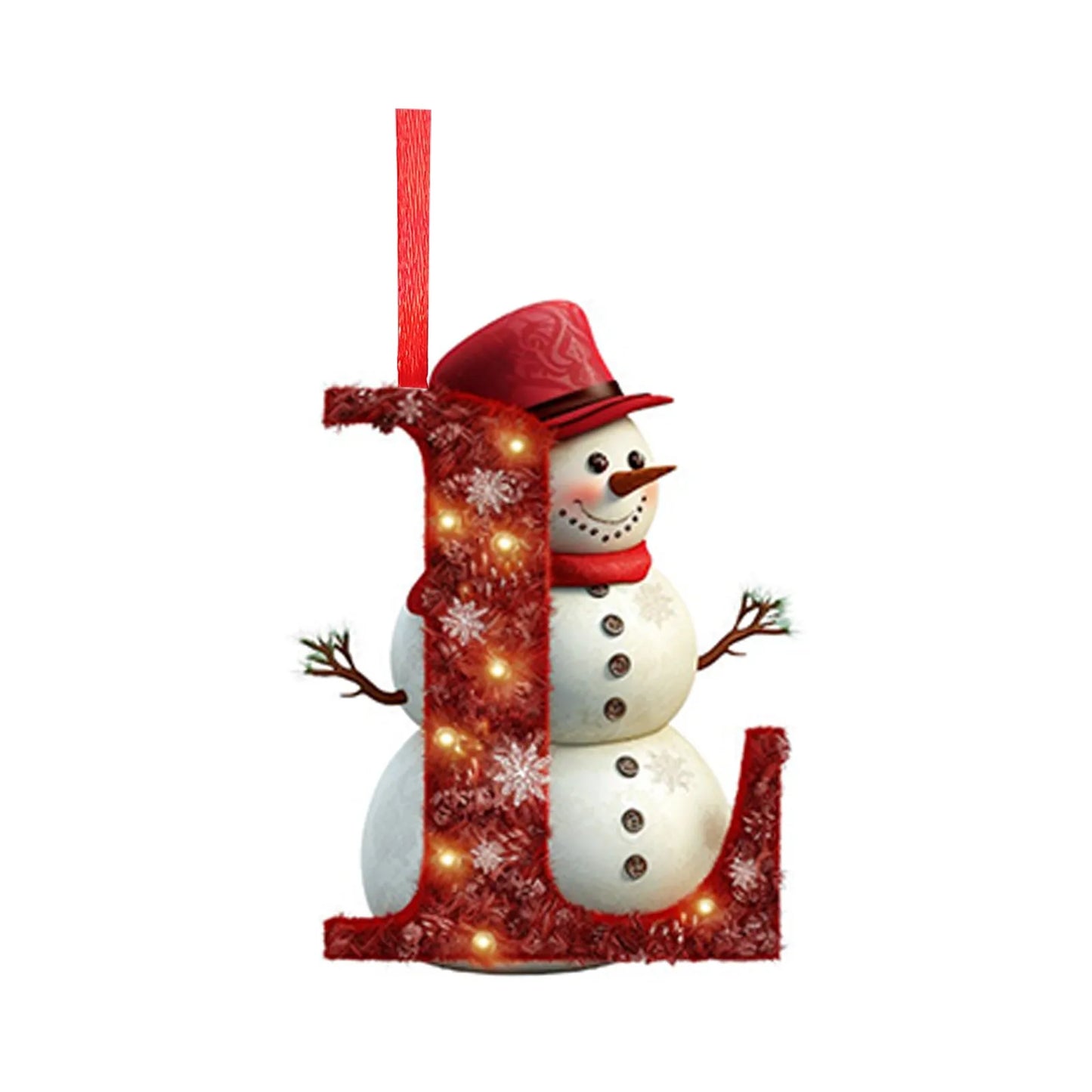 Acrylic Letter Christmas Tree Ornament – All 26 Letters