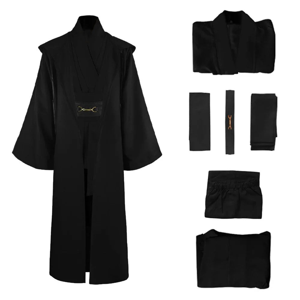Obi-Wan Kenobi Jedi Costume Full Set – Adult Unisex Robe & Accessories
