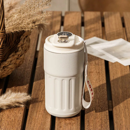Insulated Thermos Tumbler 15oz with LED Temperature Display