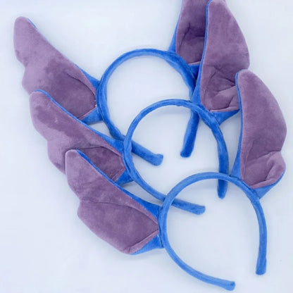 Stitch Ears Headband – Cosplay Plush Hair Band for Kids & Adults