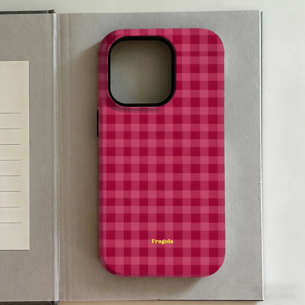 Y2K Style Grid iPhone Case