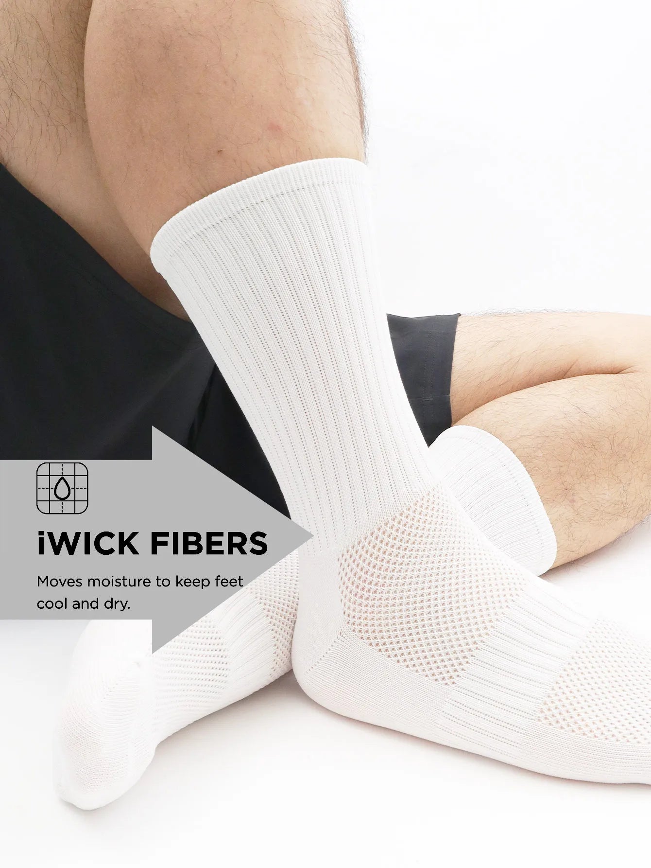 Compression Cycling Socks – Athletic Crew Socks for Men & Women