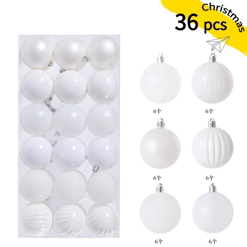 Christmas Ball Ornaments Set 24-36 Pcs – Tree Hanging Decorations
