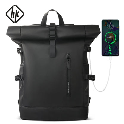 Expandable Travel Backpack – Large Capacity Waterproof 15.6" Laptop Bag for Men
