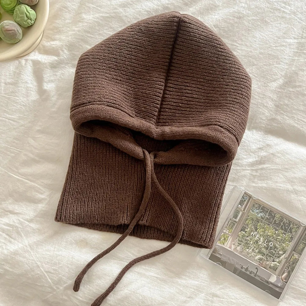 Balaclava Hooded Scarf – Women's Knit Winter Hood