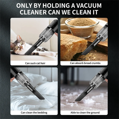 Handheld Portable Vacuum Cleaner – Compact Cordless for Car & Home