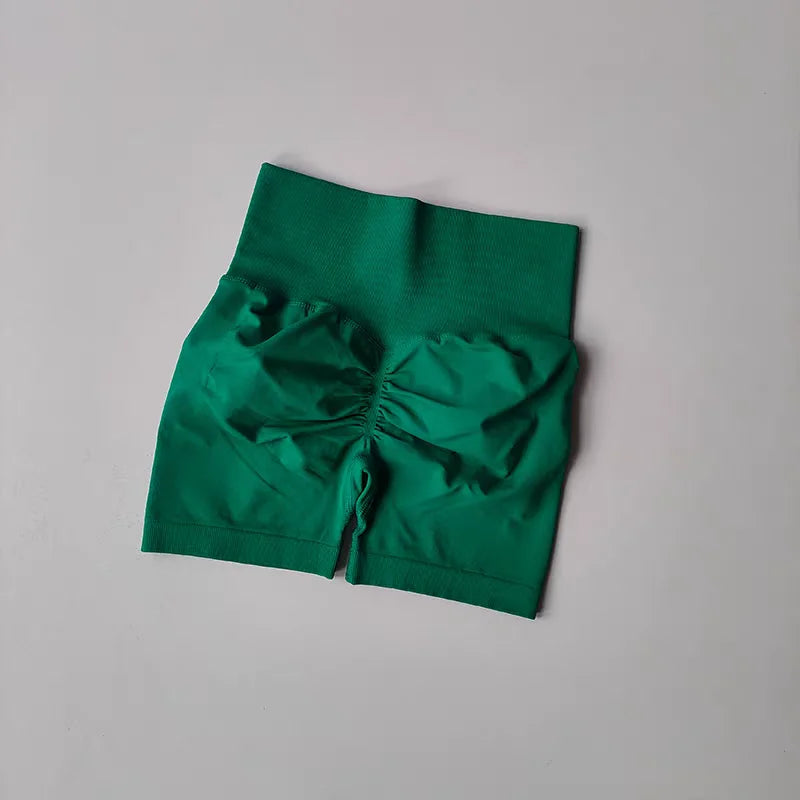 High-Waist Yoga Shorts for Women – Butt Lift Fitness Shorts
