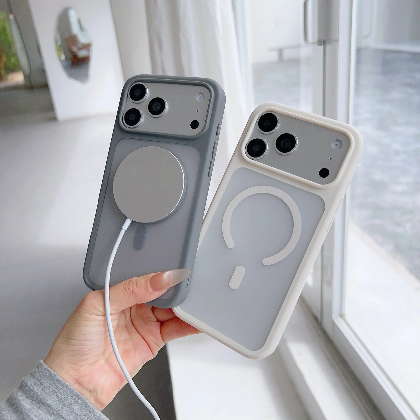 Magnetic Matte Original Translucent iPhone Case