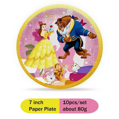 Beauty and the Beast Party Supplies – Disney Princess Birthday Decorations Set