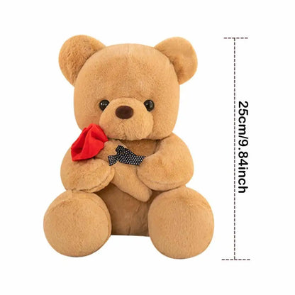 Rose Teddy Bear Plush Stuffed Animal – Valentine's Day Gift