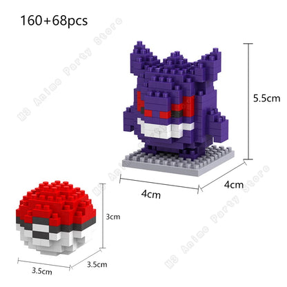 Pokemon Micro Building Blocks Set – Pikachu, Gengar, Charizard & More