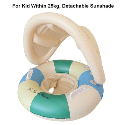 Inflatable Kids Swim Ring Pool Float with Handles