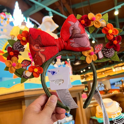 Disney Minnie Mouse Ears Headband – Plush Bow for Adults & Kids