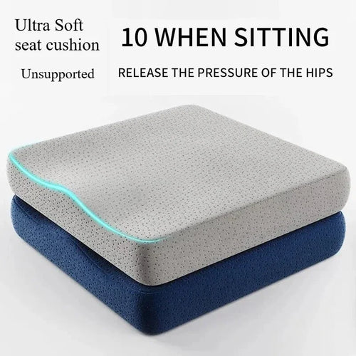 Memory Foam Seat Cushion for Office Chair & Hemorrhoid Relief