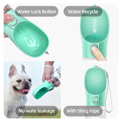 Portable Dog Water Bottle Leakproof with Drinking Bowl