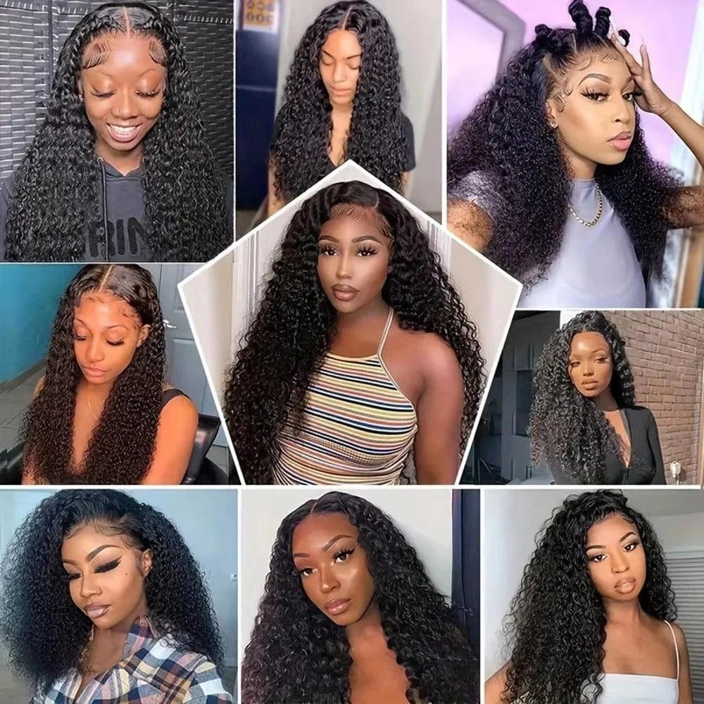 Deep Wave Human Hair Lace Front Wig – 13x4 & 13x6 HD Lace