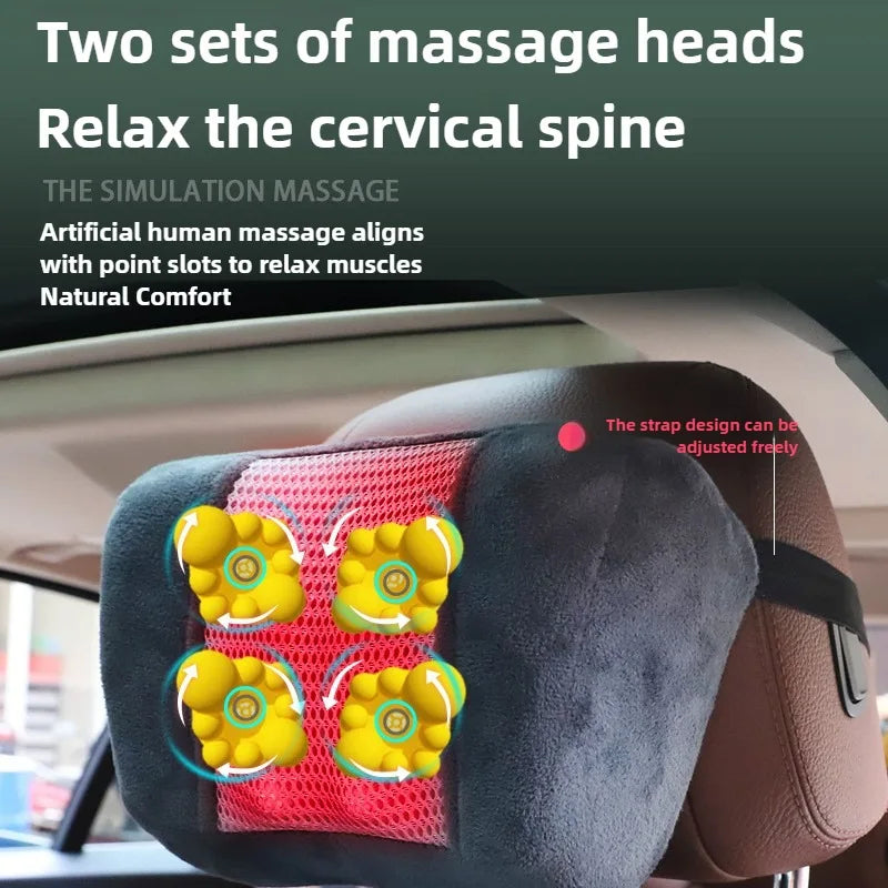 Full Body Massage Seat Cushion with Heat & Lumbar Airbag