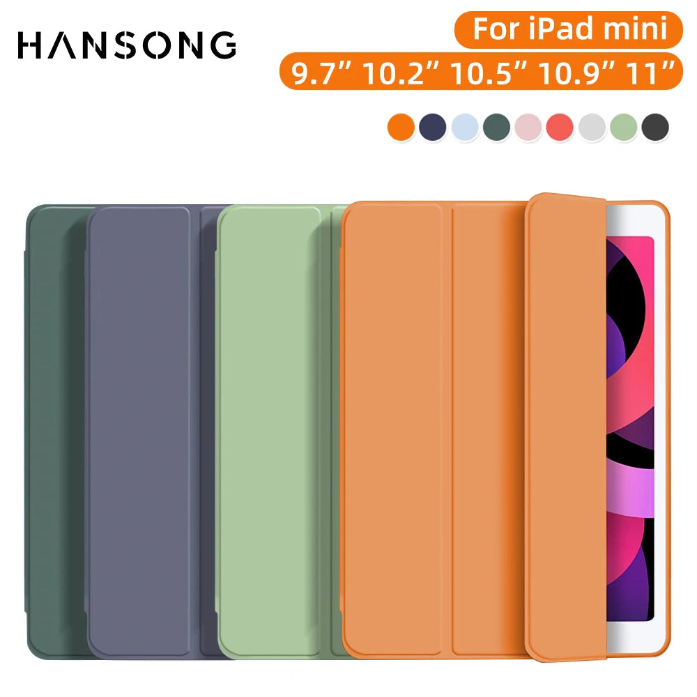 Magnetic iPad Case – Smart Tri-Fold Cover for All Models