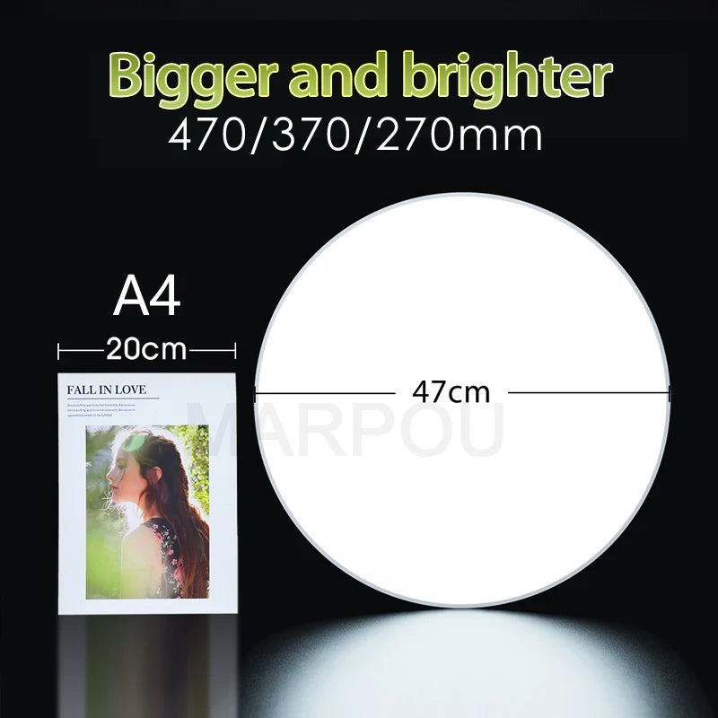 Smart LED Ceiling Light with Remote Control & Dimmer