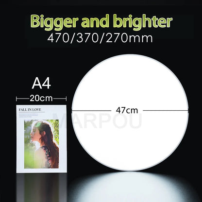 Smart LED Ceiling Light with Remote Control & Dimmer