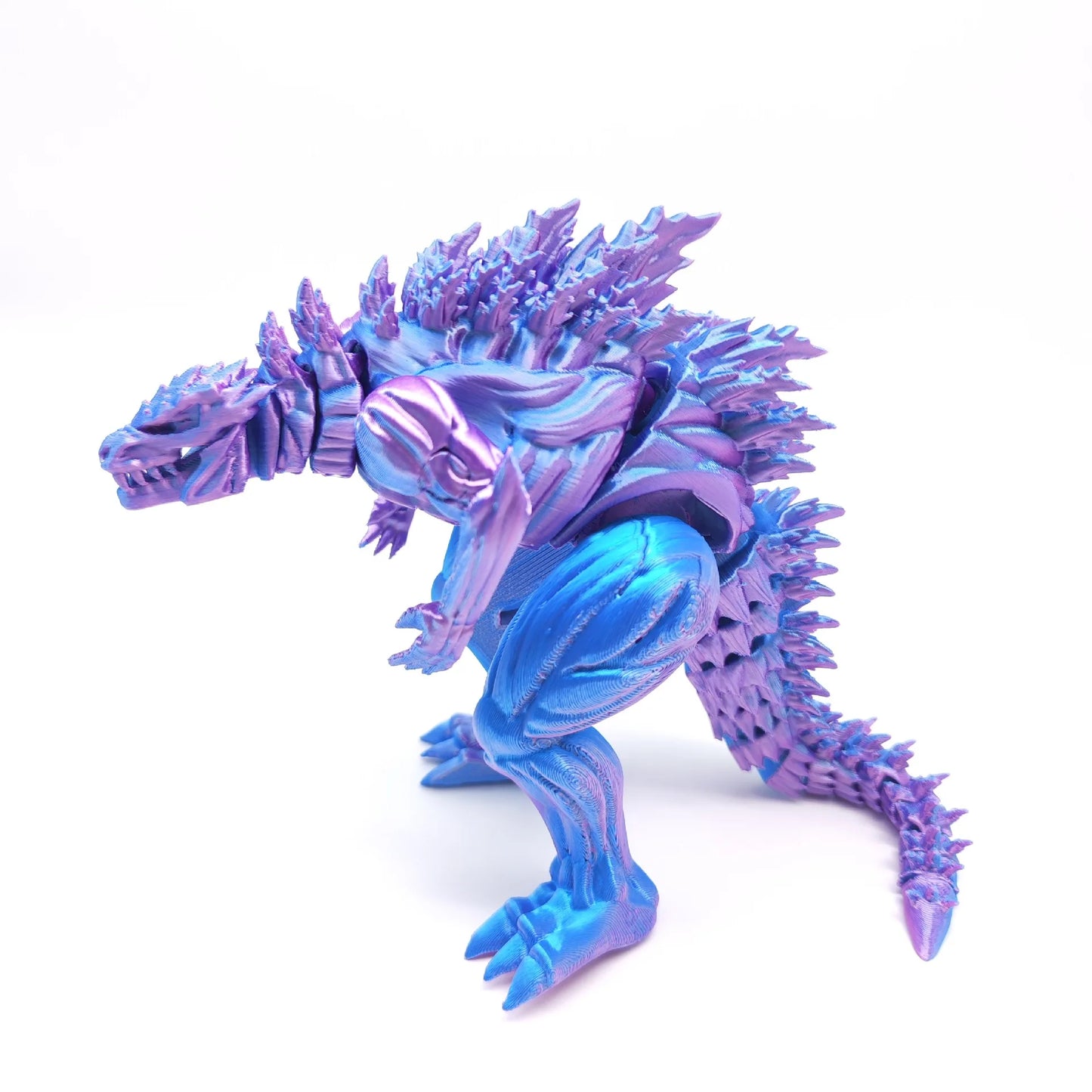 3D Printed Godzilla Action Figure – 18cm Articulated Monster Toy