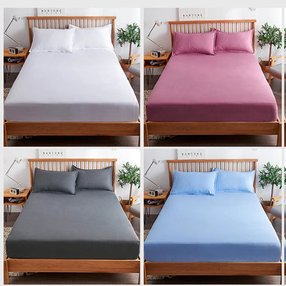 Fitted Sheet with Elastic Bands – Non-Slip Mattress Cover
