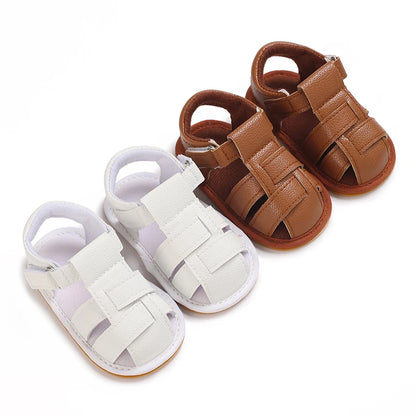 Baby First Walker Sandals – Soft Sole Closed-Toe Unisex (0-18 Months)