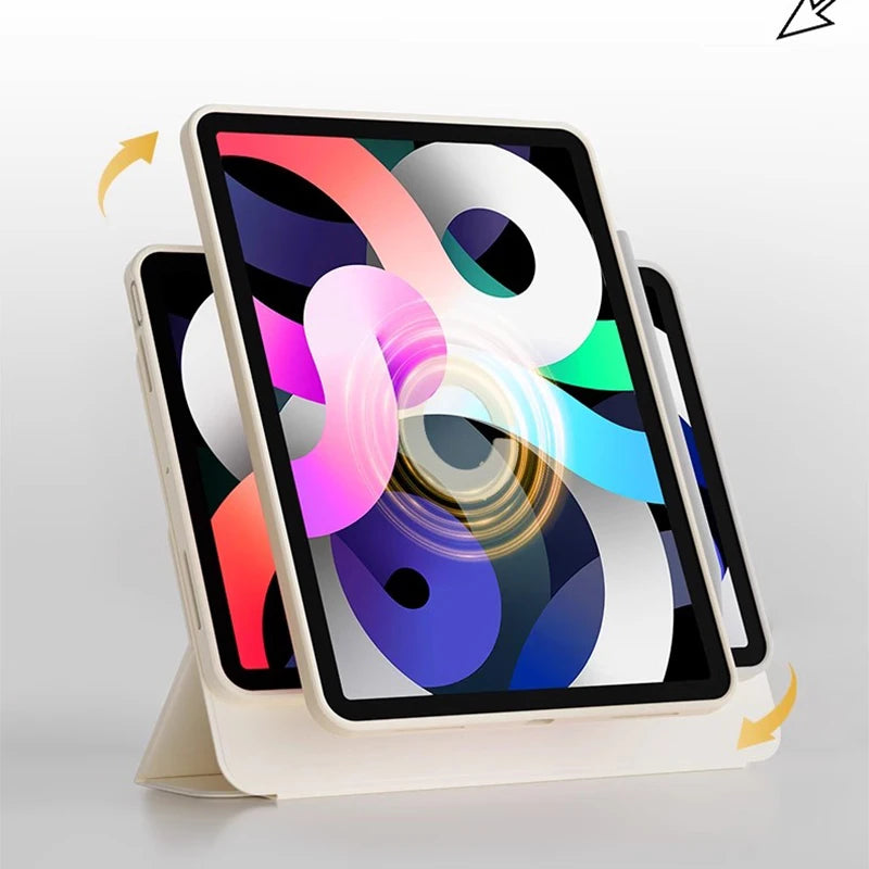 Magnetic Detachable iPad Case with Clear Back – iPad Pro, Air & More