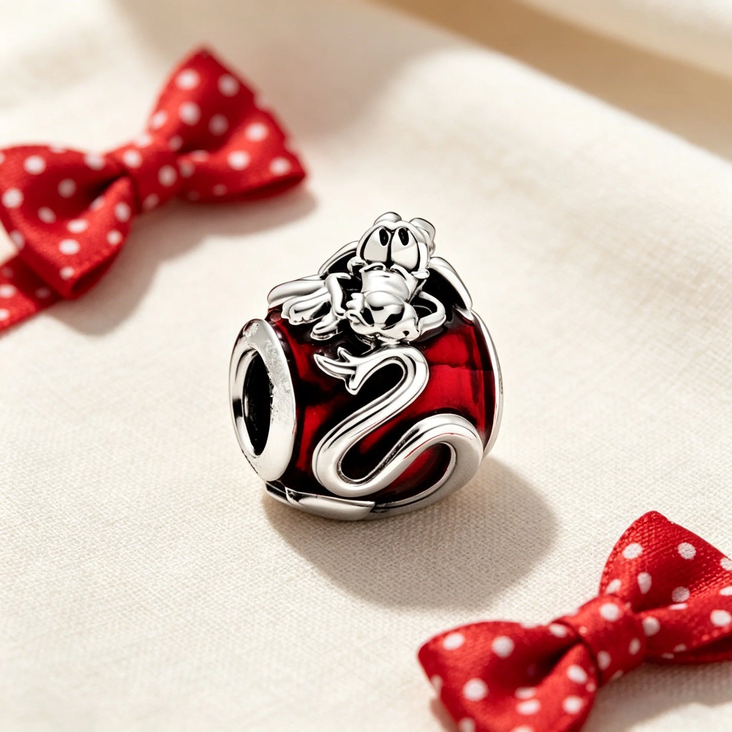 Disney Character Charm Bead – Fits Snake Chain Bracelet & Necklace